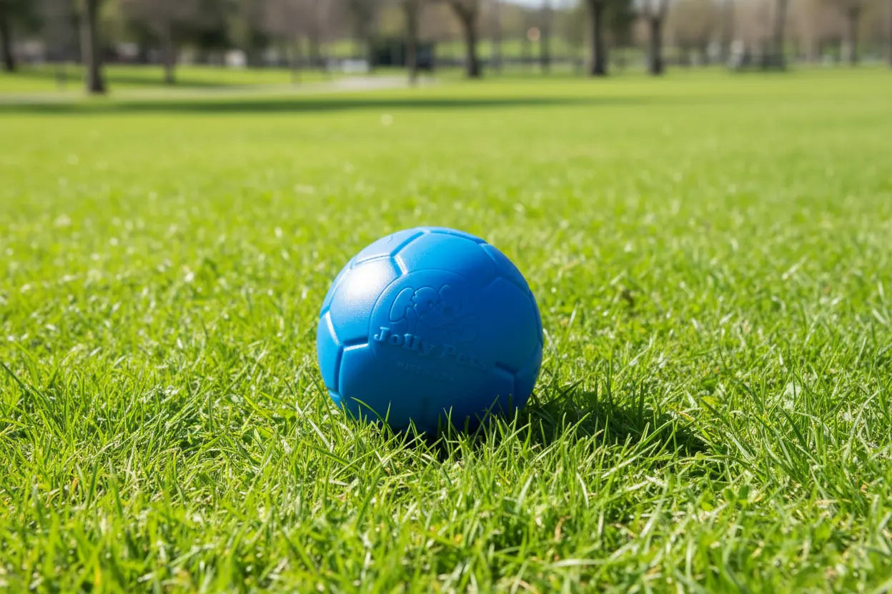 Pallone da Calcio Jolly Blu 20 cm – Giocattoli per Animali - The Pet Treasure Store