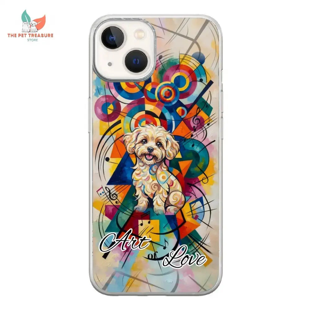 Cover Iphone Maltese Art of Love stile Kandinsky the Pet Treasure Store